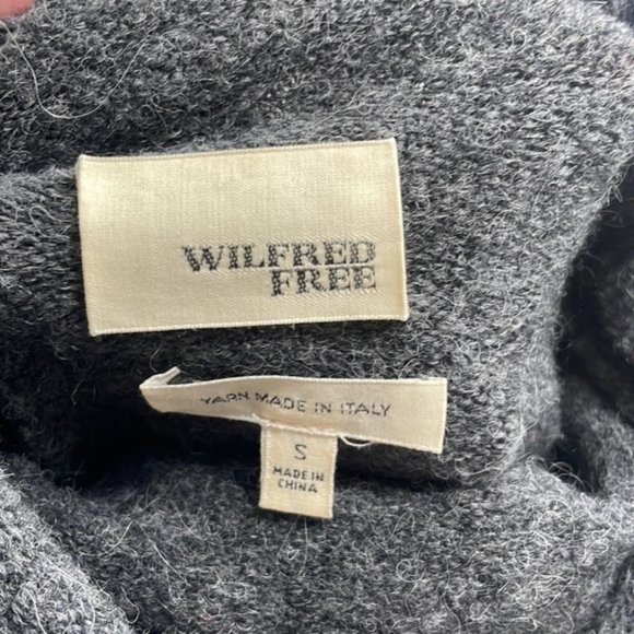 ARITZIA Wilfred Wool Alpaca Sweater Warm Cozy Minimalist Yarn Made In Italy - Picture 5 of 8